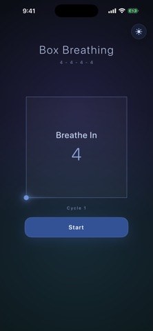 Box Breathing: Guided