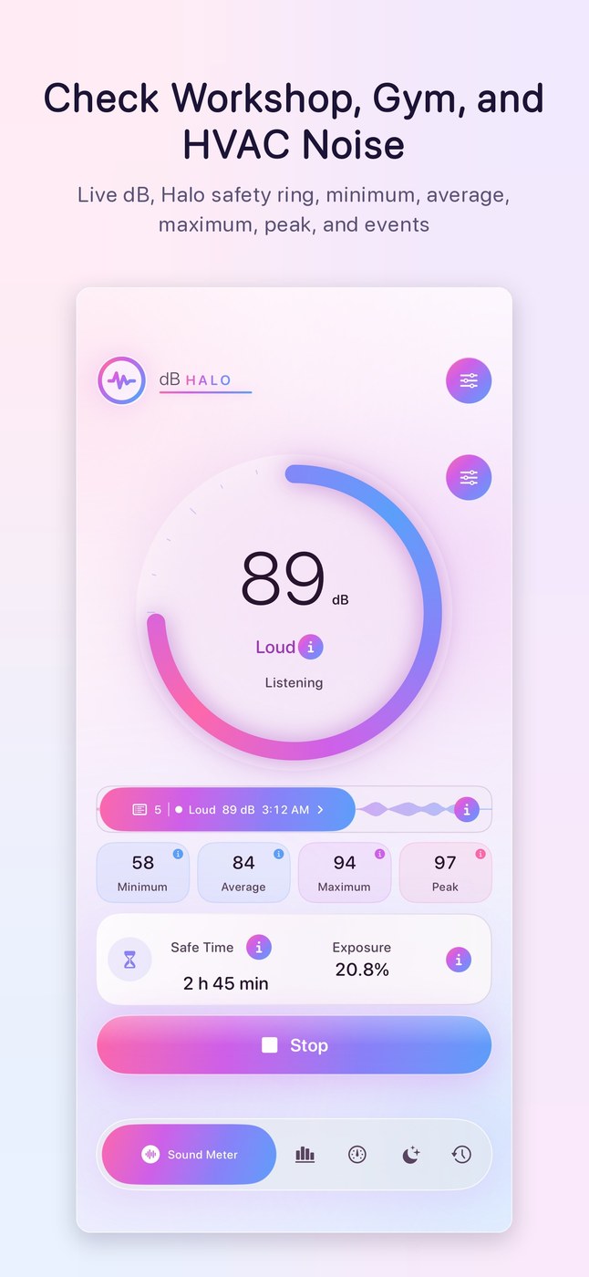 dB Halo: Sound Meter