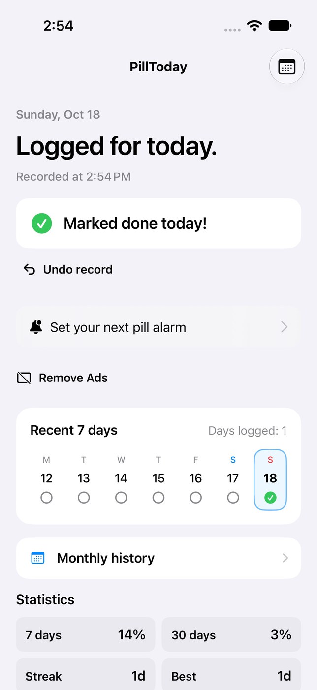 Pill Today (Widget)