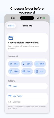 Private Voice Notes