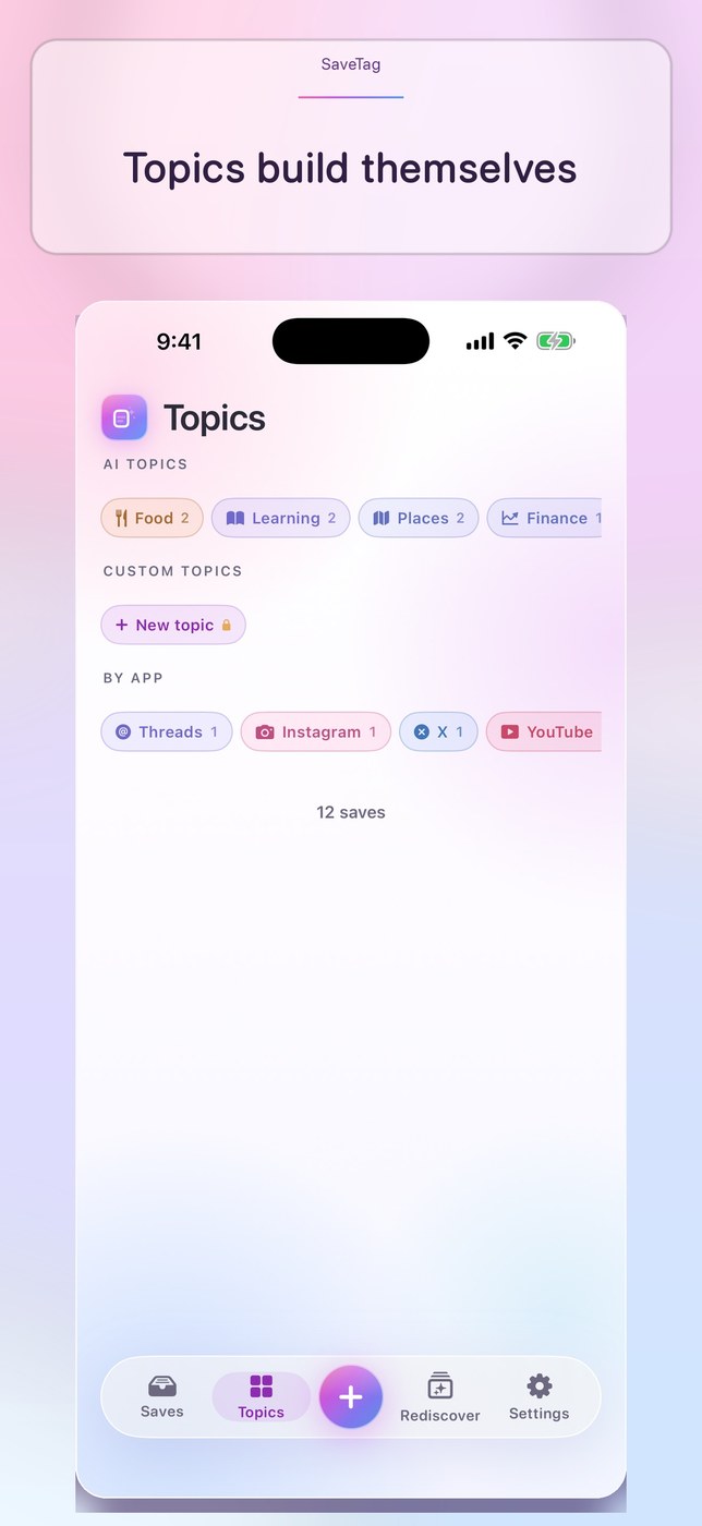SaveTag: AI Social Bookmarks