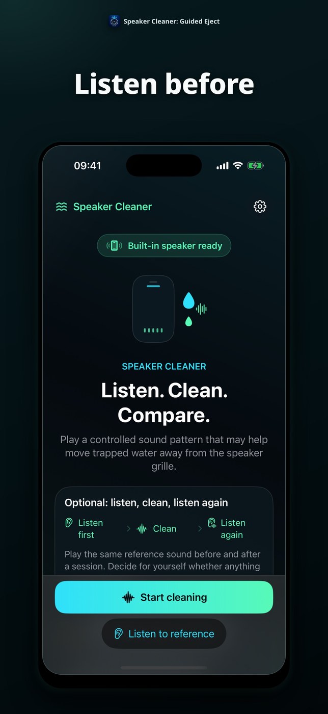 Speaker Cleaner: Guided Eject
