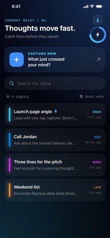Thought Relay: Fast Notes