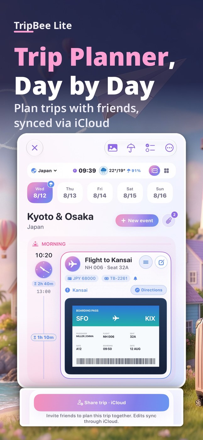 TripBee Lite: Trip Planner